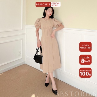 BBSTORES Đầm Xoè Tay Phồng Kiểu Dáng Nhẹ Nhàng Cho Các Nàng Đi Làm Đi Tiệc - TK99