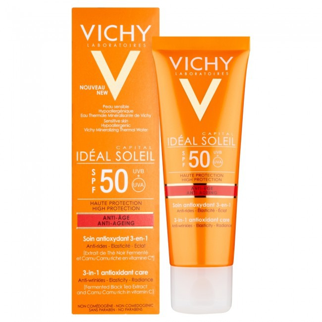 [Công Ty, Tem Phụ] Kem Chống Nắng Chống Lão Hoá Vichy Ideal Soleil Anti Age SPF50+ MB055000 (50ml)-[Coco Shop]