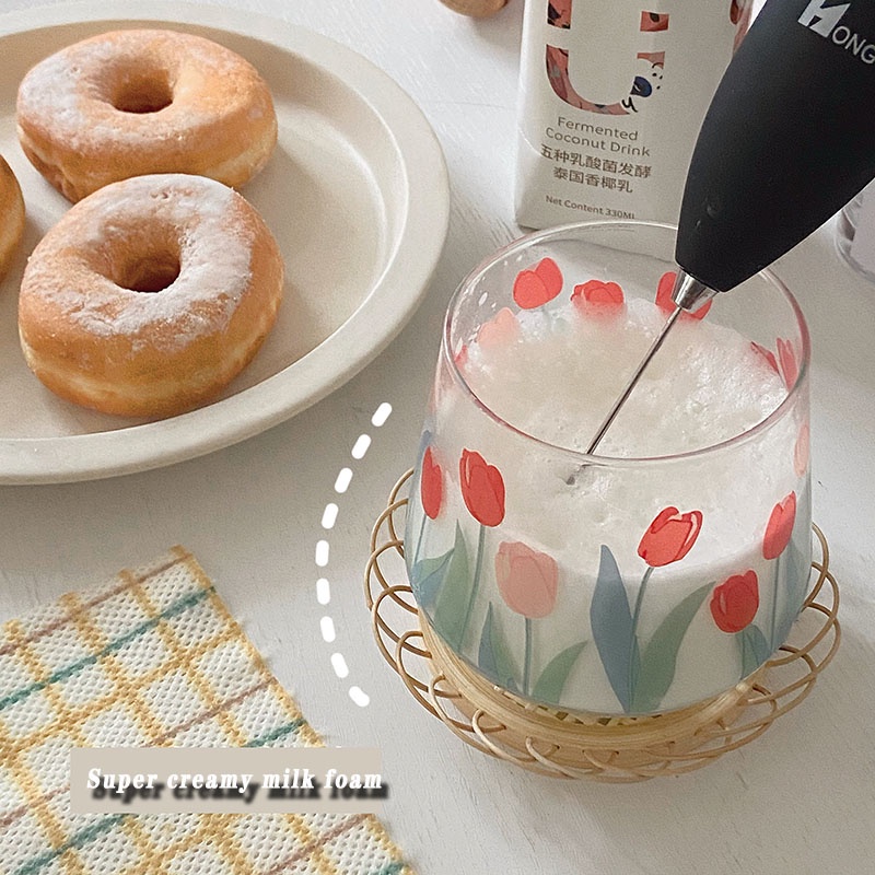 Máy Đánh Trứng / Khuấy Tạo Bọt Mini Cầm Tay Chạy Điện
