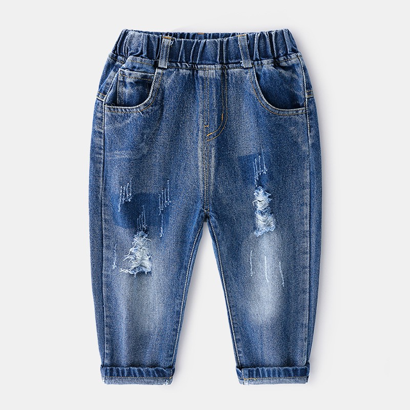 Quần bò jeans sờn bé trai size 15-22kg-HÀNG QCCC