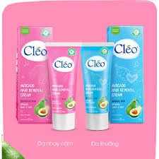 Tẩy Lông Cho Da Nhạy Cảm Cleo Avocado Hair Removal Cream Sensitive Skin