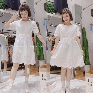 Váy bbd trắng