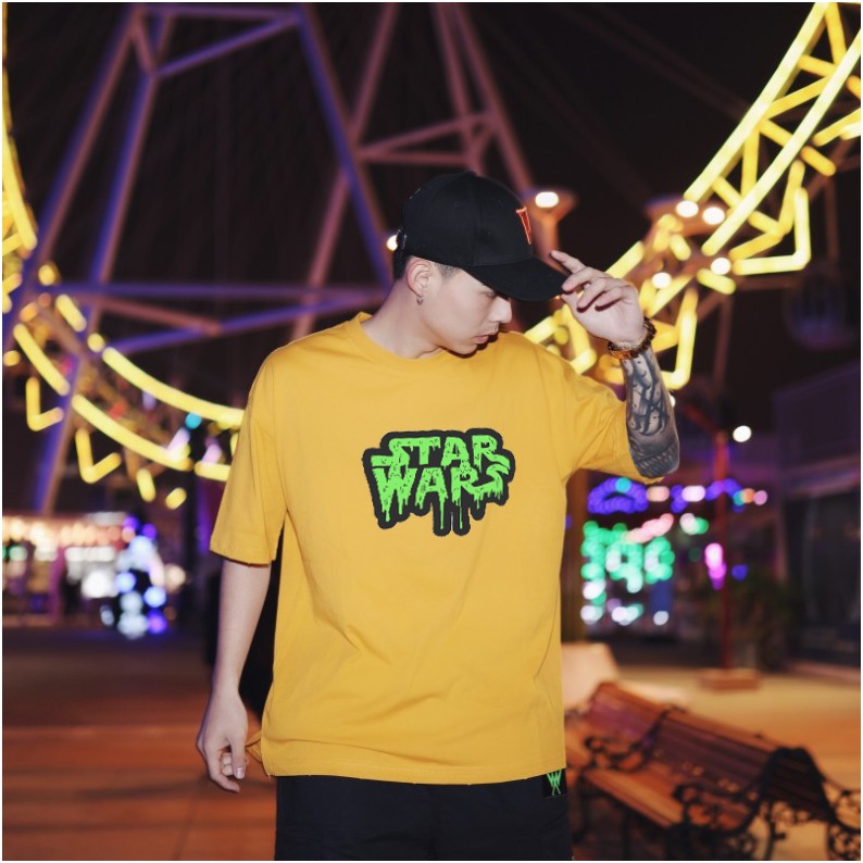 Áo thun 360 basic tee Áo phông unisex tay lỡ nam nữ dáng rộng oversize Starwas 2 Màu Siêu Hot