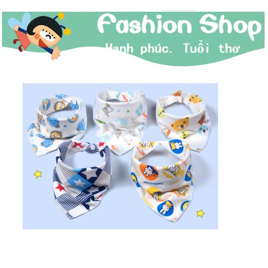 Yếm tam giác cúc bấm