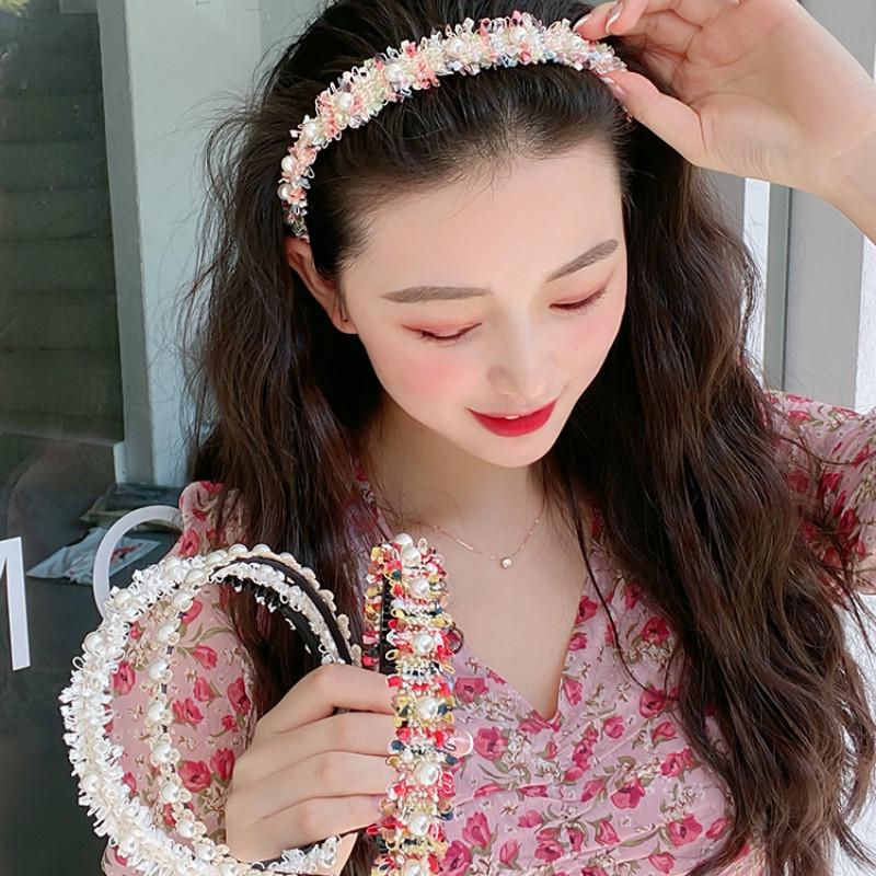 Dây Buộc Tóc Đính Ngọc Trai Xinh Xắn Dành Cho Nữ