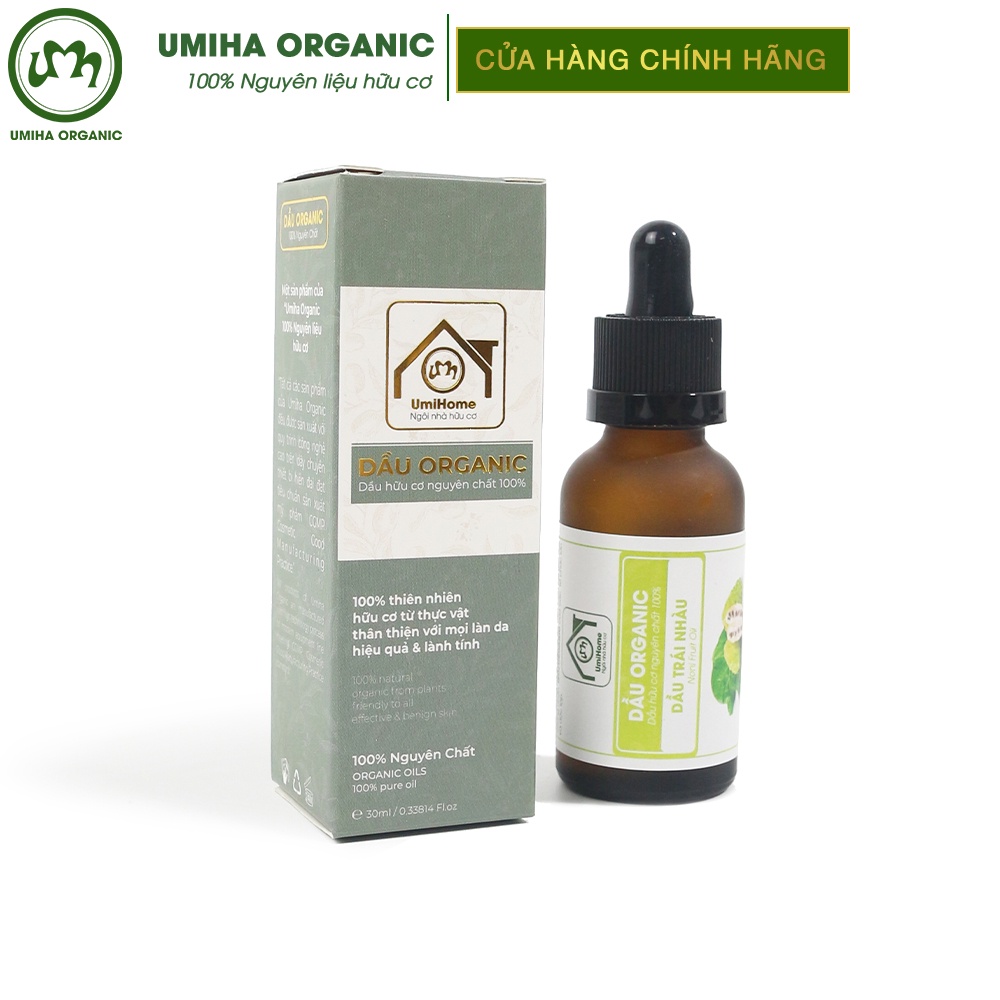 [Mã FMCGT1 giảm 15k đơn 0đ] Dầu Trái Nhàu Nguyên Chất Umiha Hữu Cơ | Noni Oil 100% Organic 30ml