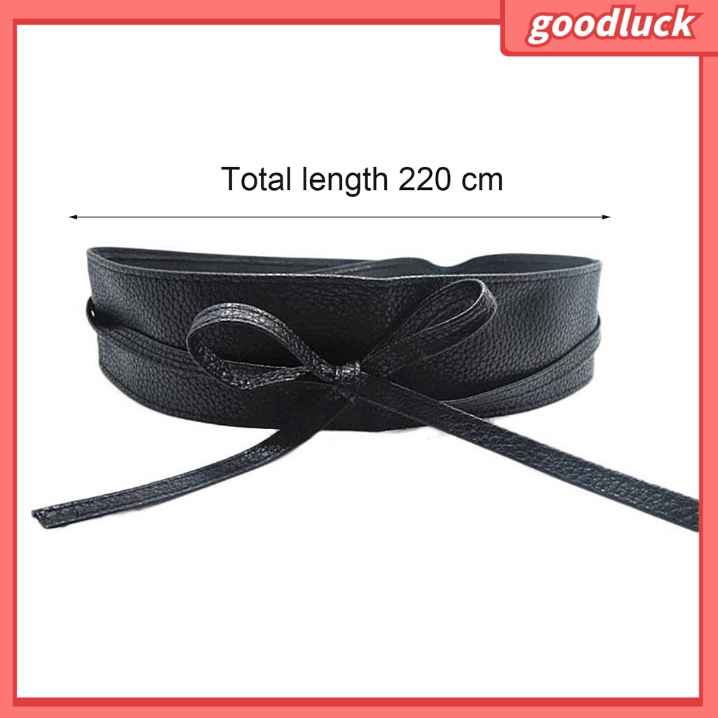 Thắt lưng giả da phối nơ thiết kế thời trang dành cho nữ