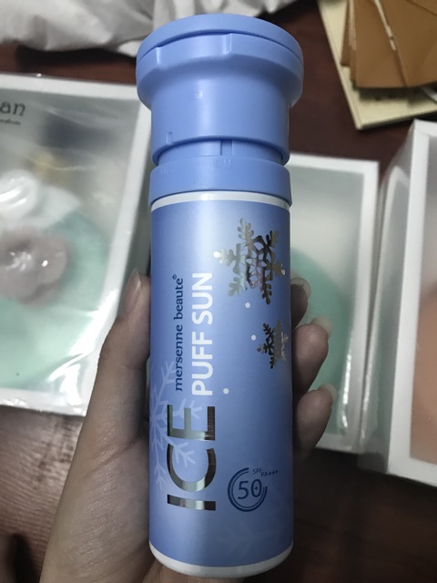 KEM CHỐNG NẮNG ICE PUFF SUN MERSENNE BEAUTE SPF50+ PA+++