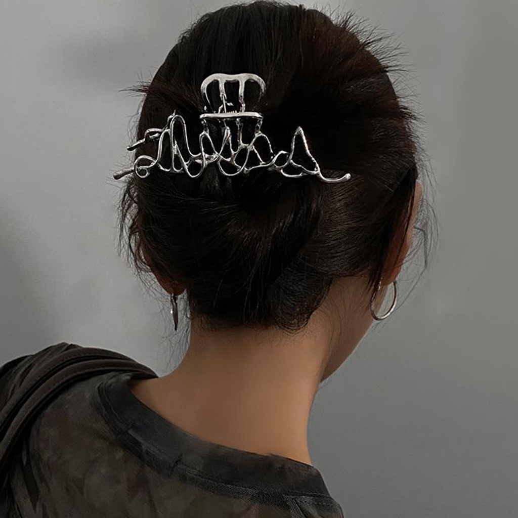 Kẹp Tóc Hình Đĩa Mạ Điện Sáng Tạo Cho Nữ