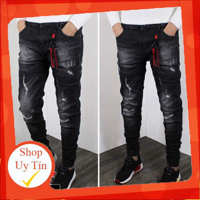 Hàng nhập khẩu Quần jogger nam túm ống rách xước phong cách thời trang cao cấp ms351 Liên hệ mua hàng 084.209.1989