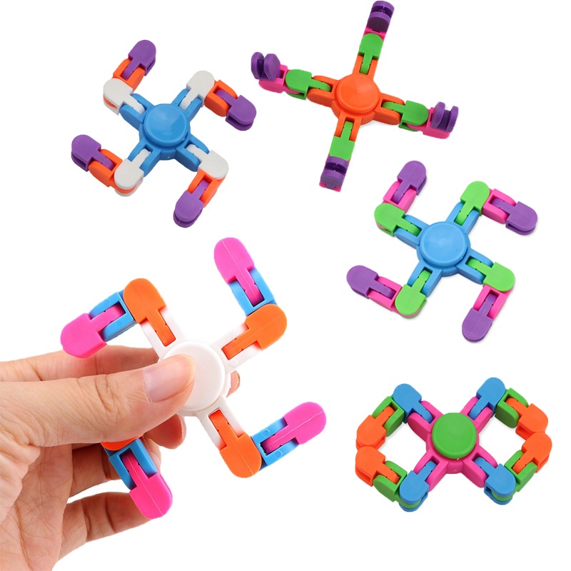 Con quay đồ chơi Fidget Spinner giúp giảm stress vui nhộn màu sắc ngẫu nhiên