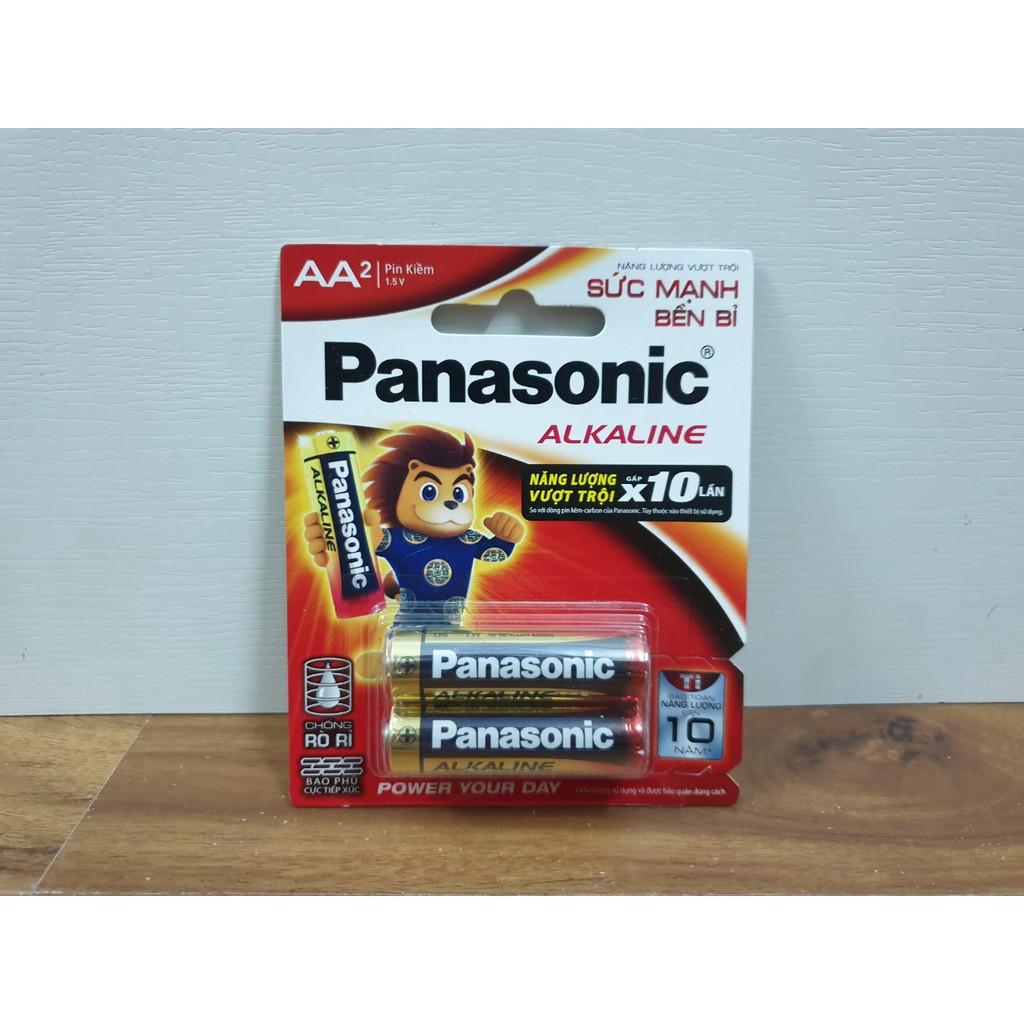 Pin Panasonic Alkaline AA / AAA Vỉ 2 Viên (LR6T/2B-V), chính hãng - Điện gia dụng Hoàng Kim