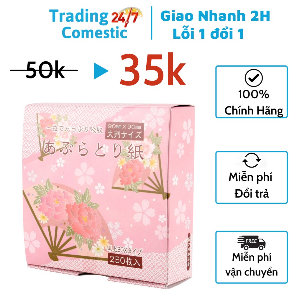 Set 250 giấy thấm dầu mặt Kyowa nội địa Nhật Bản | BigBuy360 - bigbuy360.vn
