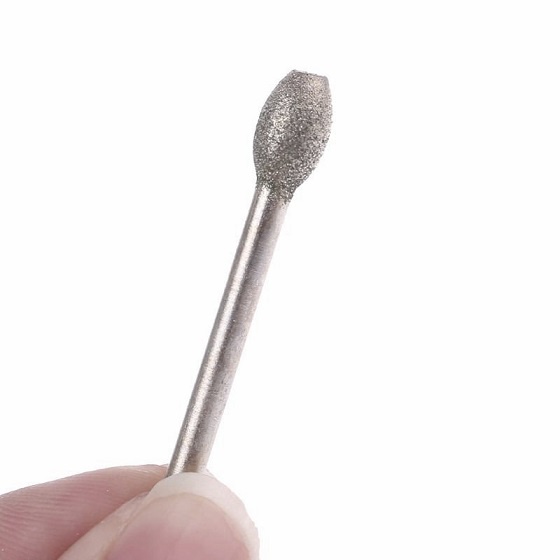 Bộ Phụ Kiện Máy Mài Cầm Tay Gồm 20 Mũi Mài Kim Cương Trục 3mm ∅6mm Tổng Chiều Dài 44mm Chuyên Dụng