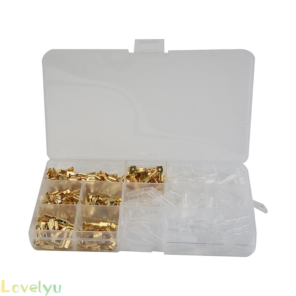 ◀READY▶315 Pcs Male Electric Shovel Wire End Connectors Lugs Cable Splice Crimp Terminals Kit# Good Quality