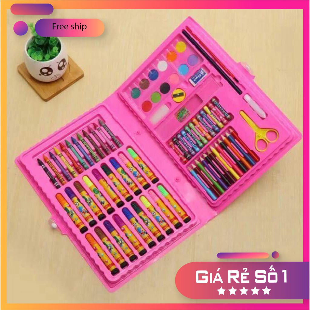 BỘ BÚT CHÌ MÀU 86 MÓN CHO BÉ