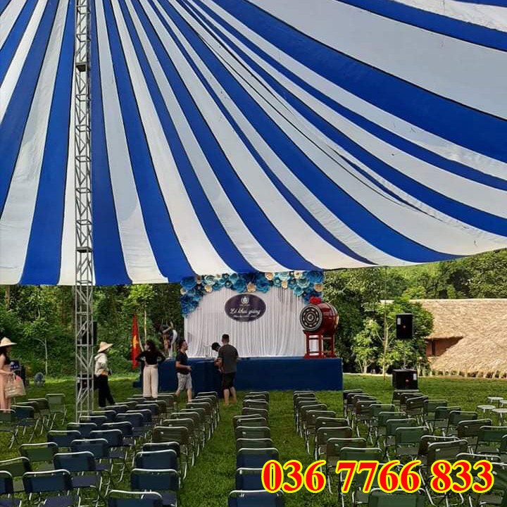 Dù sự kiện tròn- Dù ngoài trời sân trường- Dù che sân trường- Đường kính 12m