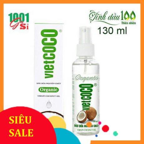 Dầu Dừa 100% Nguyên Chất Vietcoco 130ml - 60ML