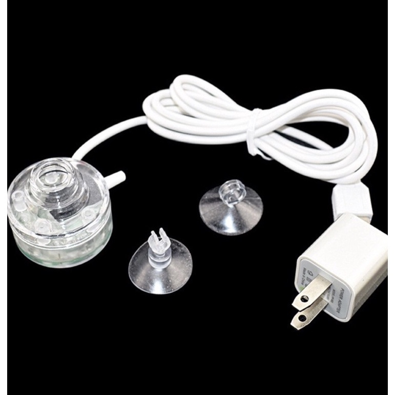 SỦI MINI CÓ ĐÈN LED ĐỔI MÀU CHO HỒ CÁ Q1