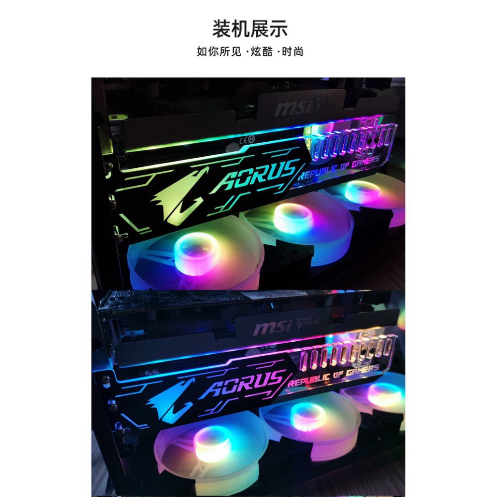 Giá Đỡ VGA RGB Đồng Bộ Hub CoolMoon 16 Triệu Màu 366 Hiệu Ứng | BigBuy360 - bigbuy360.vn