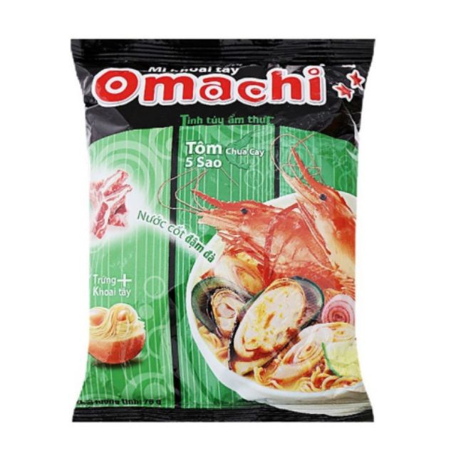 Mì Omachi Tôm Chua Cay gói 80g