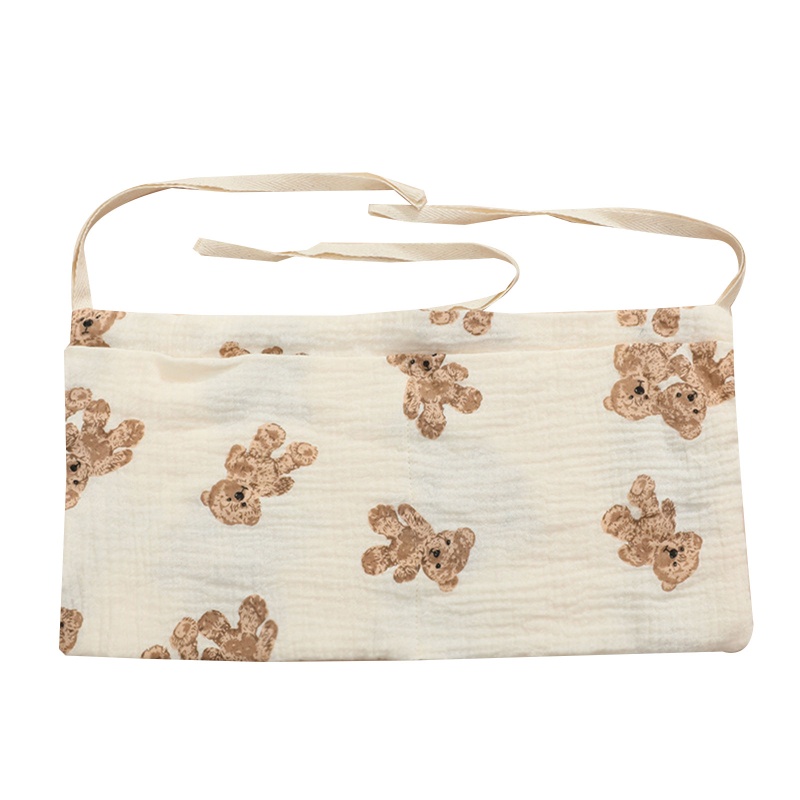 Túi Đựng Đồ Dùng / Khăn Giấy Hai Lớp Bằng Cotton Treo Xe Đẩy Em Bé Đa Năng Tiện Dụng