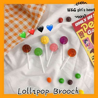 <24h Lô hàng> W&G Ghim cài áo hình que kẹo xinh xắn dành cho trang trí quần áo