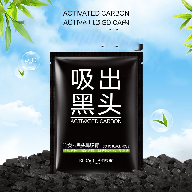 Gel lột mụn đầu đen và bã nhờn siêu sạch Bioaqua Activated Carbon Chính Hãng