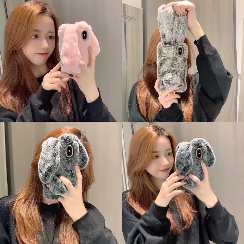 <ORDER 7NGÀY> Samsung  Ốp thỏ lông Rabbit ấm ấp for S7 S7 edge S8 S8+ S9 S9+ S10 S10+ note 8 note 9 | BigBuy360 - bigbuy360.vn
