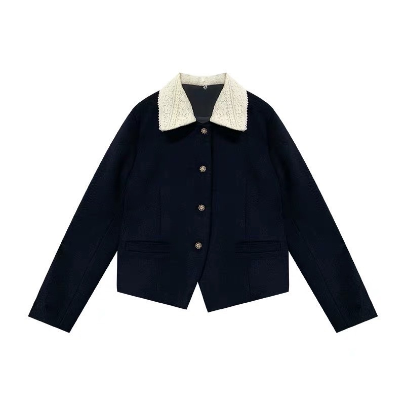 Áo dạ cổ Zara phong cách vintage Hàn Quốc, áo mặc xinh xẻo lắm luôn