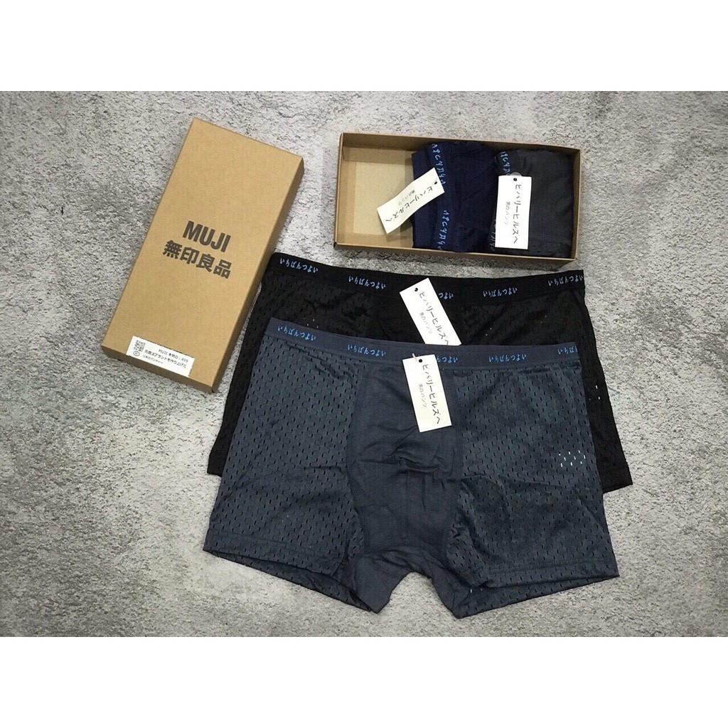 COMBO 4 QUẦN CHIP NAM ĐÙI BOXER MUJI