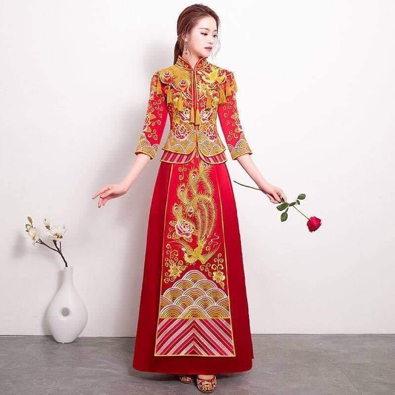 HCM sẵn Hỷ phục áo cưới truyền thống NHIỀU MẪU trung hoa cho nữ CÓ HÌNH THẬT