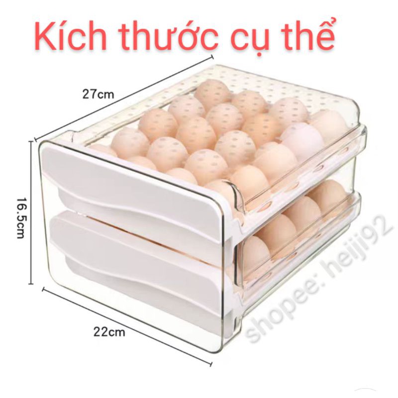 [Order-Phù hợp cả trứng gà và trứng vịt] Khay đựng trứng siêu tiện lợi