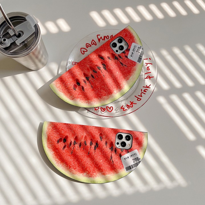 Ốp Lưng iP đủ dòng máy Hình Miếng Dưa Hấu Độc Đáo - Mã TZAC243