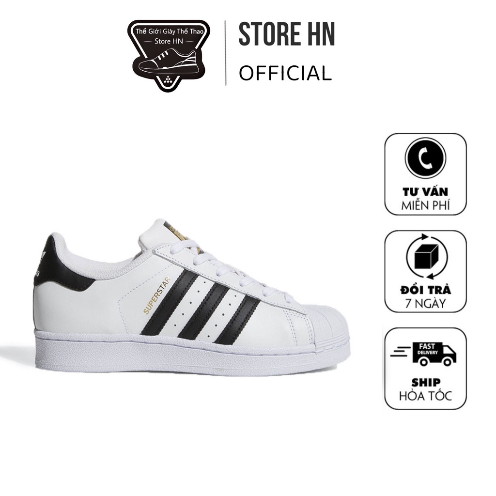 Giày Thể Thao Superstar Mũi Sò Tem Vàng hàng cao cấp full box - Store HN