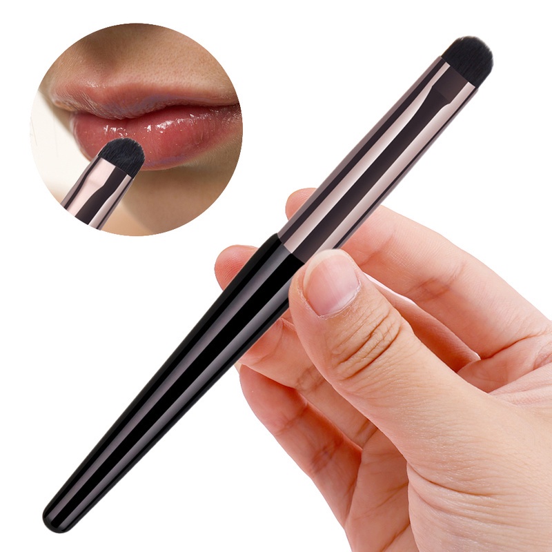 Cọ Trang Điểm Môi Lông Nylon Mềm Tay Cầm Bằng Nhôm