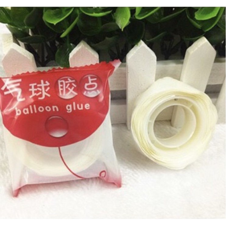 Băng Keo Dán Bong Bóng Chuyên Dụng , Cuộn 100 Miếng Băng Dính , Phụ Kiện Bong Bóng Trang Trí Sinh Nhật Happy Birthday
