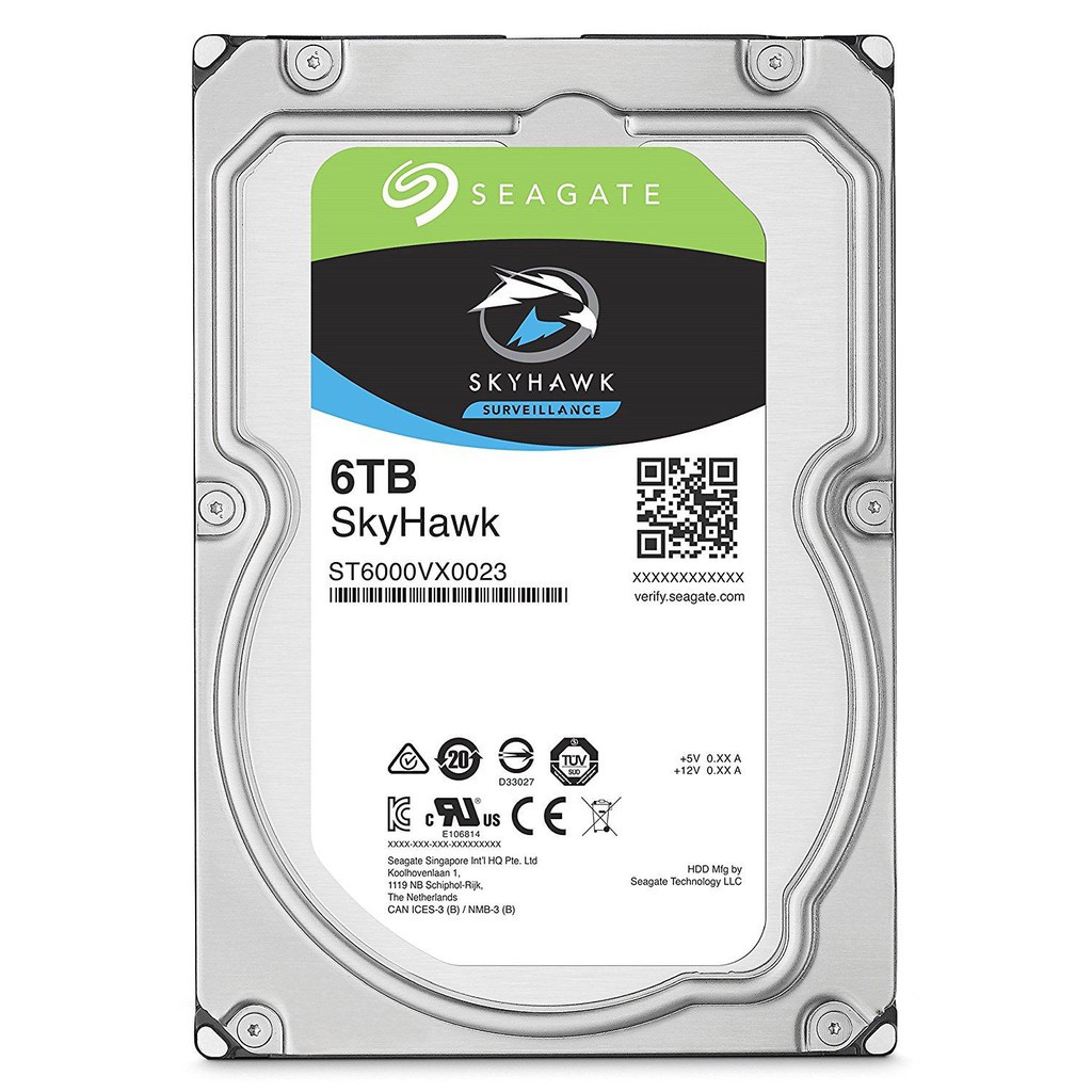 Ổ cứng HDD 6TB Seagate SkyHawk 3.5 inch bảo hành 24 Tháng