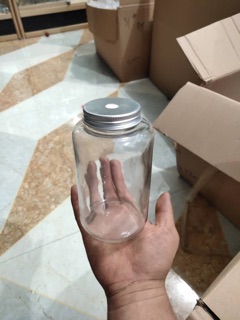 {Siêu rẻ} Hũ thuỷ tinh tròn 500ml gồm nắp