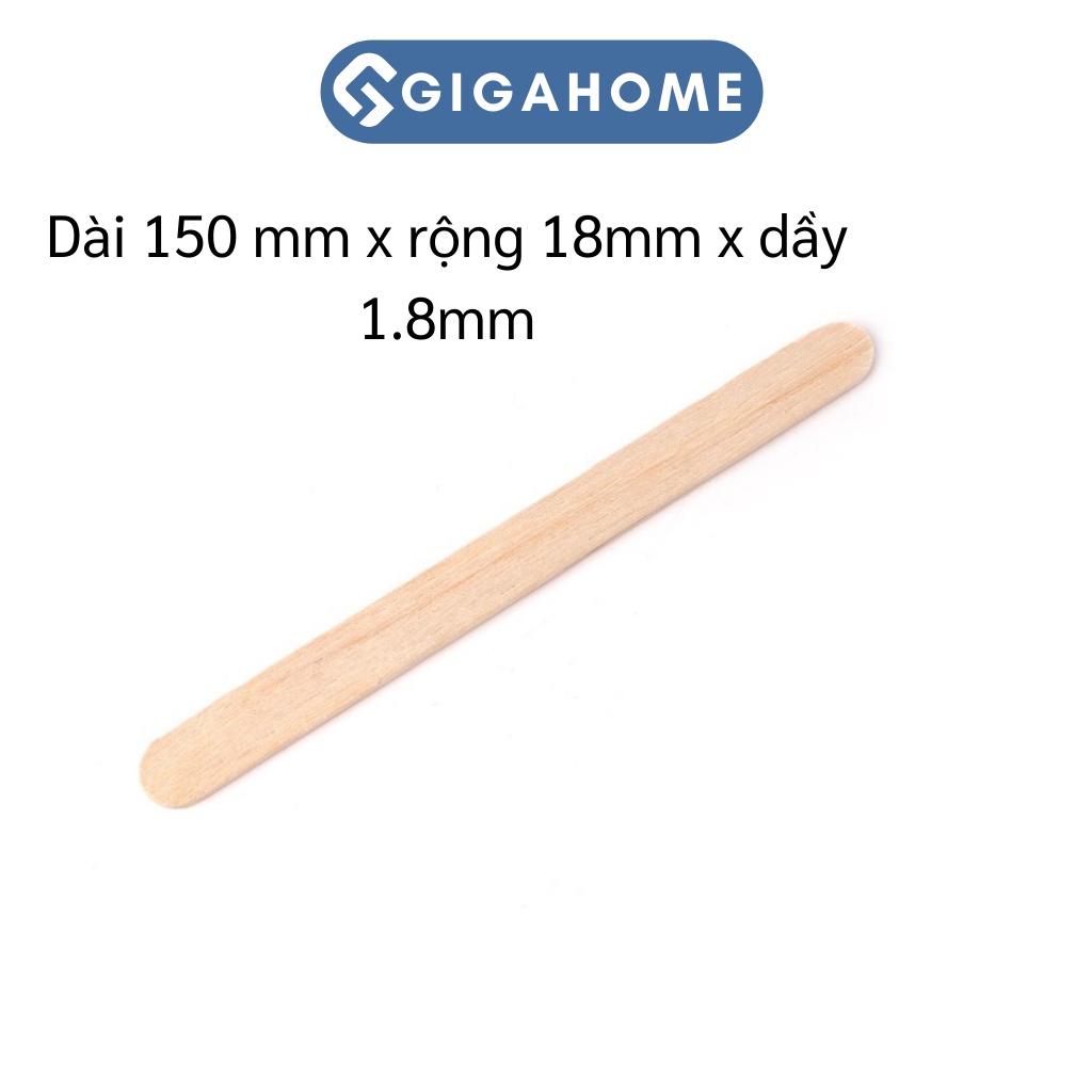 Set 10 Que Đè Lưỡi Gỗ Wax Lông GIGAHOME Dùng 1 Lần 1000