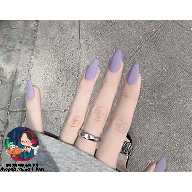 Móng Giả - Nail Dài Đơn Màu [Sẵn Keo - Đóng Hộp 24 Mẫu Đủ Size]