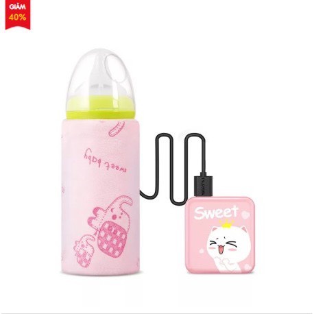 Túi ủ bình sữa thông minh có cáp sạc USB tiện lợi - B53