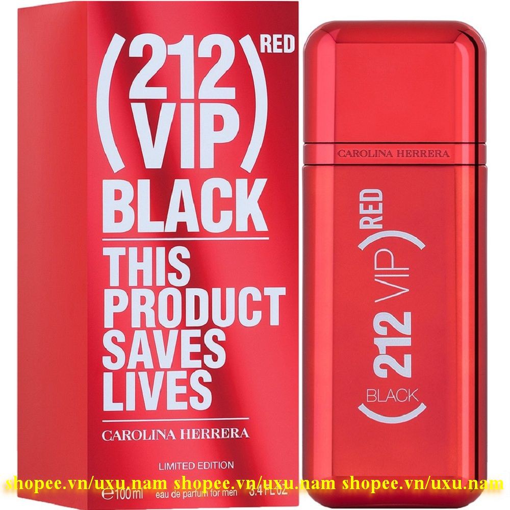 Nước Hoa Nam 100ml Carolina Herrera 212 Vip Black Own The Party Nyc 100% chính hãng