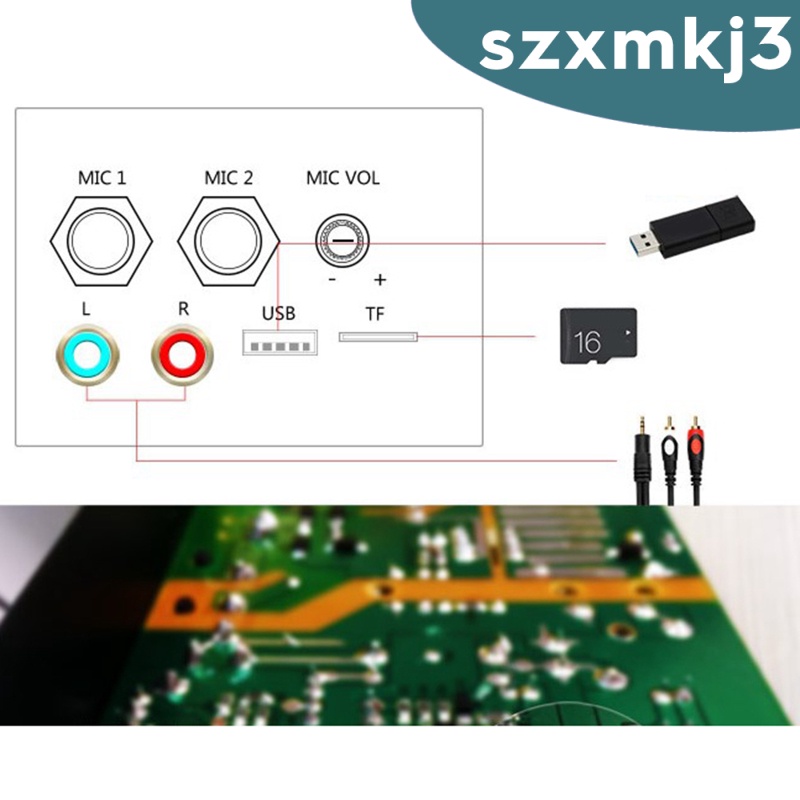 Bảng Mạch Khuếch Đại Âm Thanh Loa Bluetooth 30-120W 220V / 12V / 24V