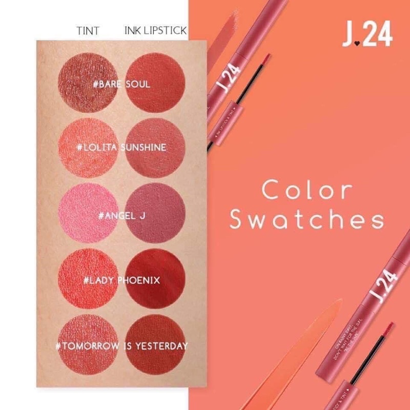 SON 2 ĐẦU CATHY DOLL J24 INK LIPSTICK & TINT THÁI LAN