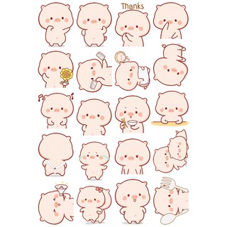 Sticker Chubby Piggy
