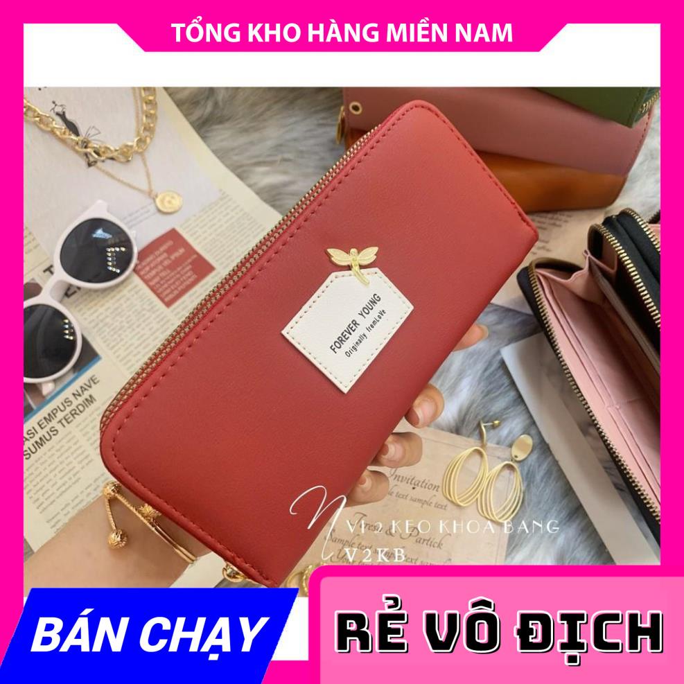 VÍ 2 KÉO LOGO CHUỒN CHUỒN XINH XẮN V1KB - 159 ⚡FREESHIP⚡100% ẢNH THẬT⚡ CHUYÊN SỈ - GIÁ TỐT  MY