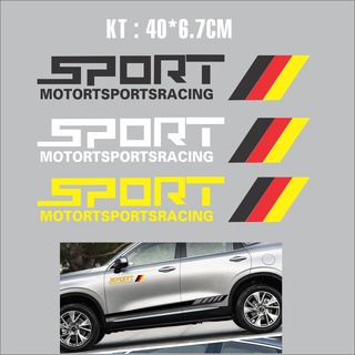 Decal dán trang trí xe chữ SPORT