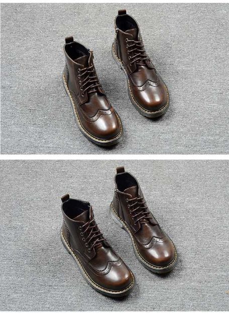 Giày da nữ oxford cao cổ | BigBuy360 - bigbuy360.vn