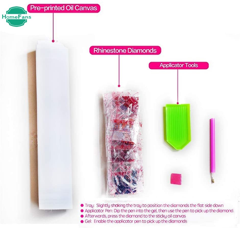 Bộ Dụng Cụ Làm Tranh Đính Đá 5D Họa Tiết Độc Đáo DIY Dùng Trang Trí